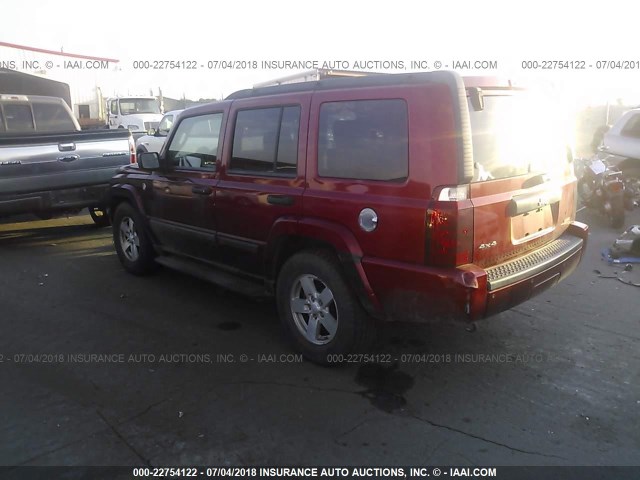 1J8HG48K16C136391 - 2006 JEEP COMMANDER 红色 照片 3