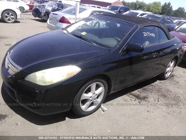 4T1FA38P17U114176 - 2007 TOYOTA CAMRY SOLARA SE/SLE BLACK photo 2