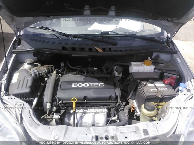 KL1TD6DE2AB135813 - 2010 CHEVROLET AVEO LS/LT 银色 照片 10