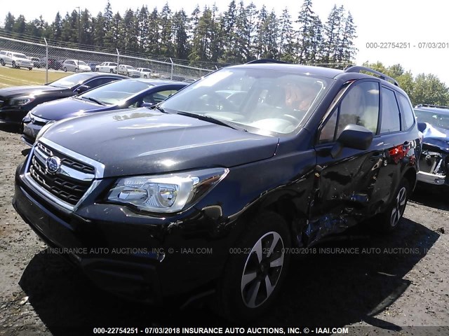 JF2SJABC6HH470552 - 2017 SUBARU FORESTER 2.5I BLACK photo 2