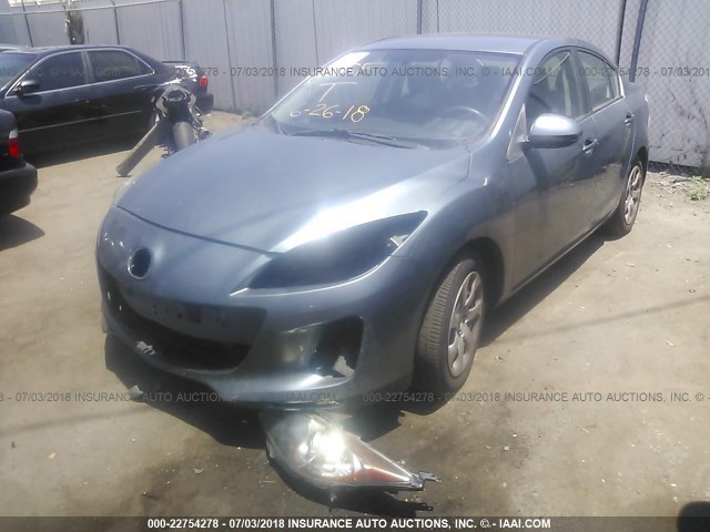 JM1BL1UG2C1645275 - 2012 MAZDA 3 I Light Blue photo 2