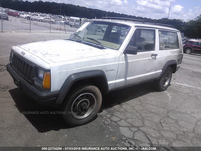 1J4FJ27L4LL210388 - 1990 JEEP CHEROKEE WHITE photo 2