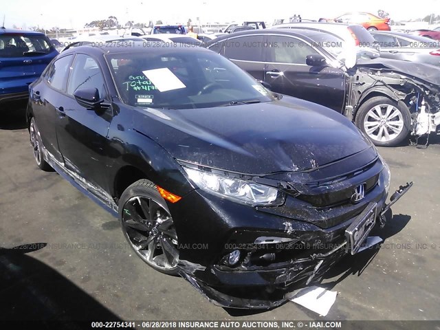 SHHFK7G45JU207412 - 2018 HONDA CIVIC SPORT Schwarz Foto 1