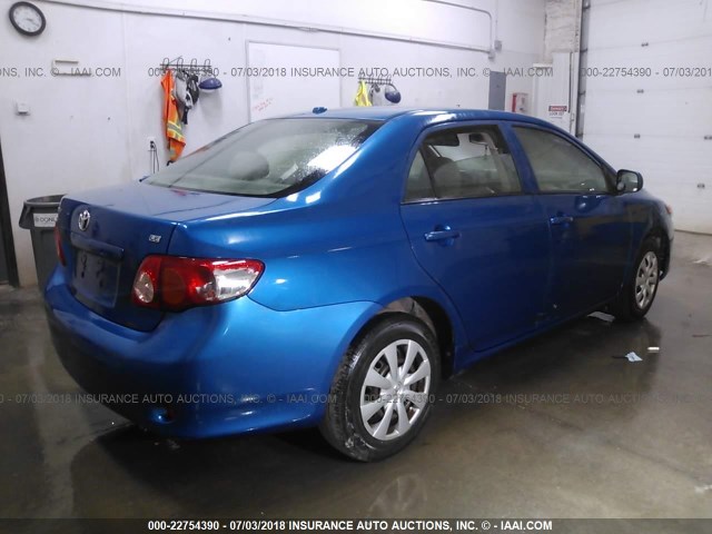 JTDBU4EE4AJ075966 - 2010 TOYOTA COROLLA S/LE/XLE BLUE photo 4