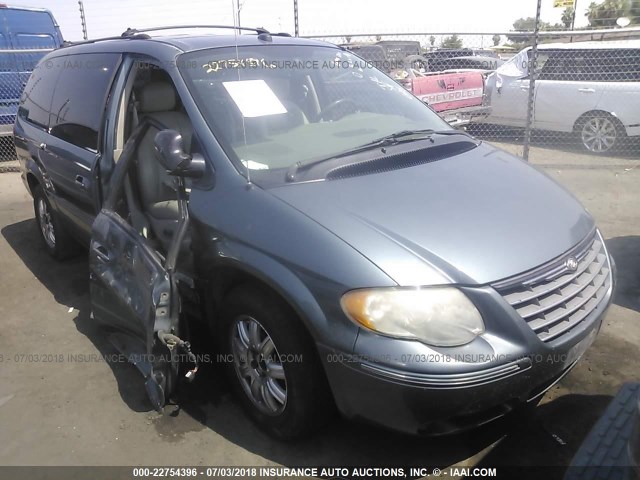 2C4GP54L15R277779 - 2005 CHRYSLER TOWN & COUNTRY TOURING BLUE photo 1