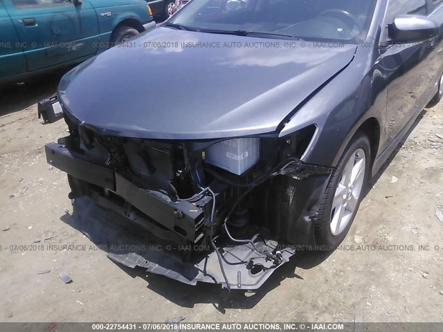 4T1BF1FK3CU152336 - 2012 TOYOTA CAMRY SE/LE/XLE GRAY photo 6