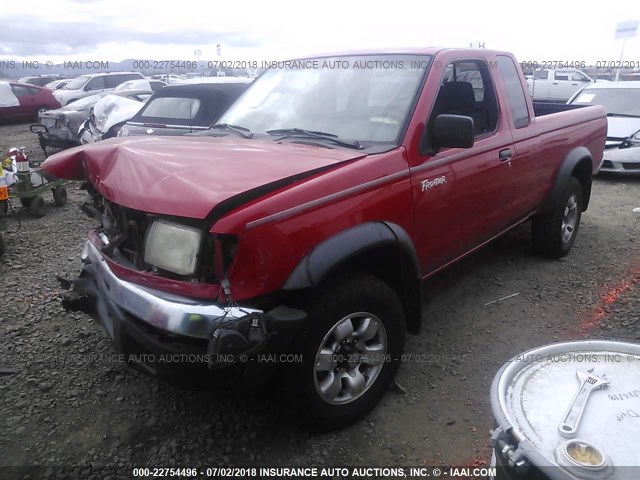 1N6ED26Y9XC308471 - 1999 NISSAN FRONTIER KING CAB XE/KING CAB SE RED photo 2