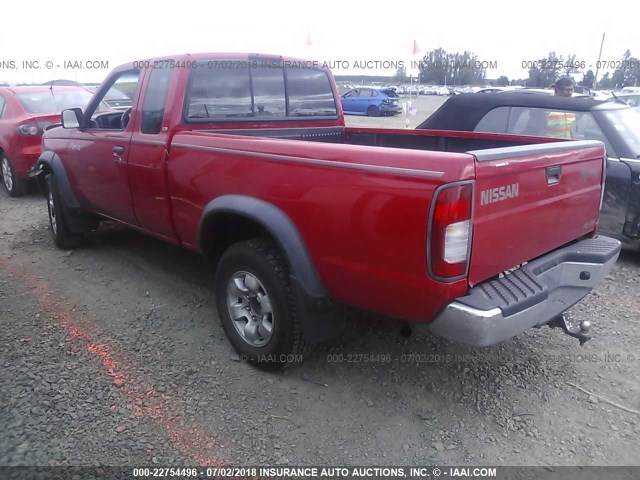 1N6ED26Y9XC308471 - 1999 NISSAN FRONTIER KING CAB XE/KING CAB SE RED photo 3