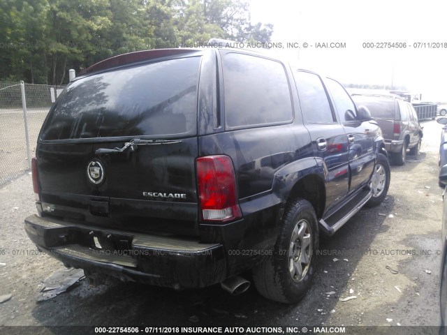 1GYEK63N34R265629 - 2004 CADILLAC ESCALADE LUXURY შავი ფოტო 4