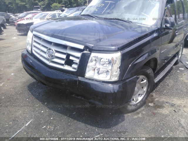 1GYEK63N34R265629 - 2004 CADILLAC ESCALADE LUXURY შავი ფოტო 6