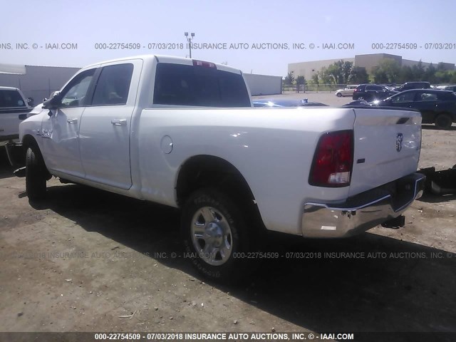 3C6UR5DL9JG215910 - 2018 RAM 2500 SLT WHITE photo 3