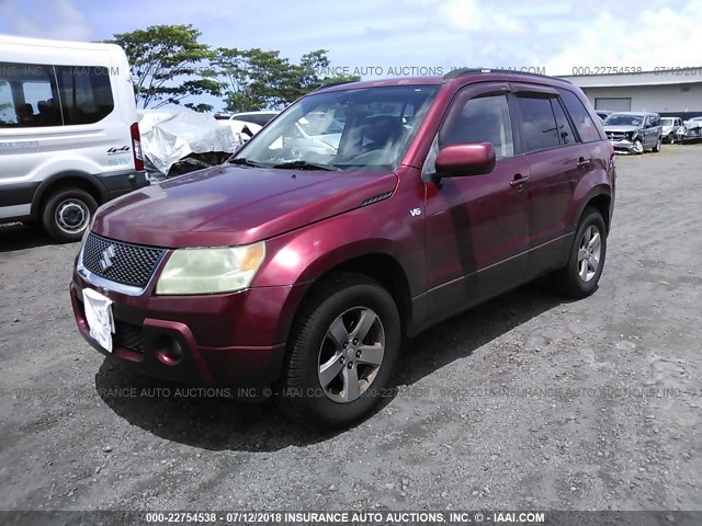 JS3TE944564100582 - 2006 SUZUKI GRAND VITARA XSPORT MAROON photo 2