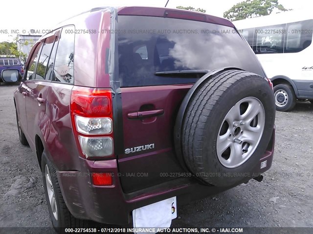 JS3TE944564100582 - 2006 SUZUKI GRAND VITARA XSPORT MAROON photo 6