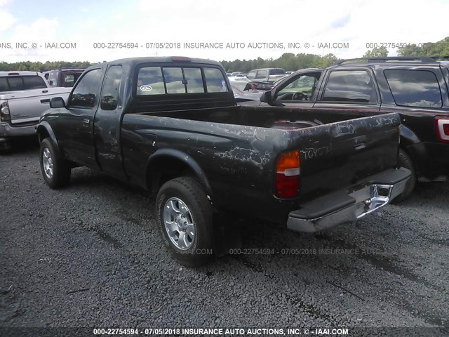 4TASM92N8WZ147600 - 1998 TOYOTA TACOMA XTRACAB PRERUNNER GREEN photo 3