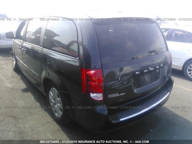 2C4RDGBG5GR361562 - 2016 DODGE GRAND CARAVAN SE BLACK photo 3