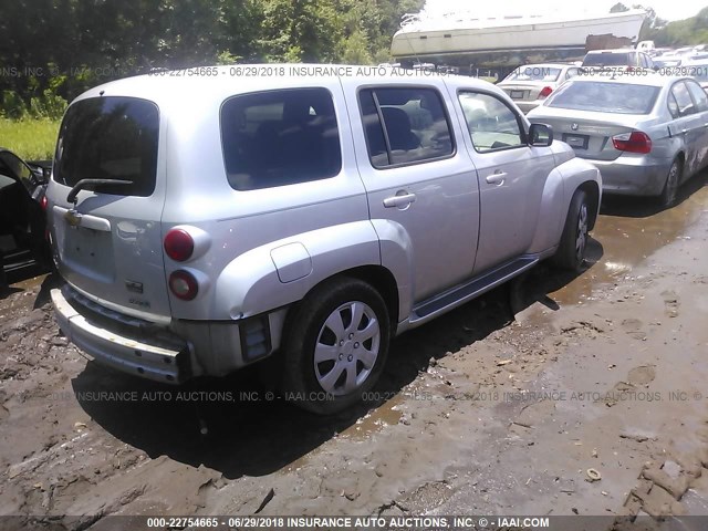 3GNBAADBXAS589177 - 2010 CHEVROLET HHR LS SILVER photo 4