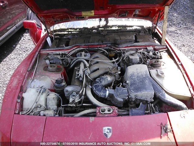 WP0AA094XGN458178 - 1986 PORSCHE 944 RED photo 10