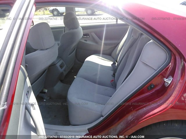 4T1BF3EK9BU132460 - 2011 TOYOTA CAMRY SE/LE/XLE RED photo 8