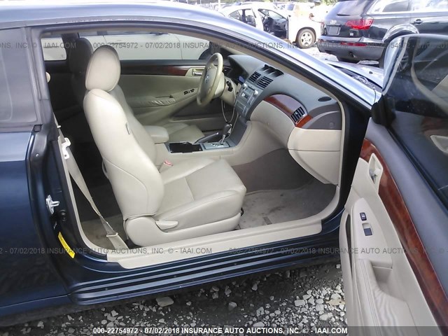 4T1CA30P96U091727 - 2006 TOYOTA CAMRY SOLARA SE/SLE Mavi foto 5