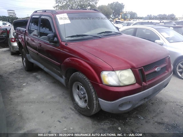 1FMZU67E11UC84244 - 2001 FORD EXPLORER SPORT TR  RED photo 1