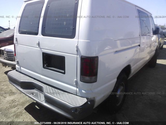 1FTNE24WX6DA98571 - 2006 FORD ECONOLINE E250 VAN WHITE photo 4