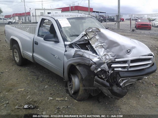 1D7FL36X33S189300 - 2003 DODGE DAKOTA SPORT SILVER photo 1