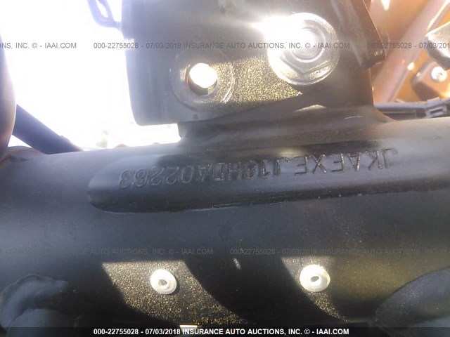 JKAEXEJ18HDA02263 - 2017 KAWASAKI EX650 J ნარინჯისფერი ფოტო 10