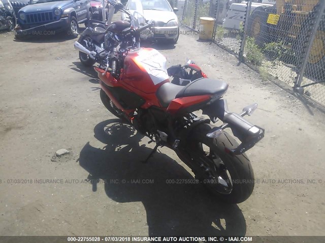 JKAEXEJ18HDA02263 - 2017 KAWASAKI EX650 J ნარინჯისფერი ფოტო 3