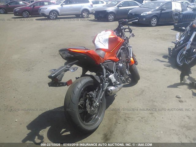 JKAEXEJ18HDA02263 - 2017 KAWASAKI EX650 J ნარინჯისფერი ფოტო 4