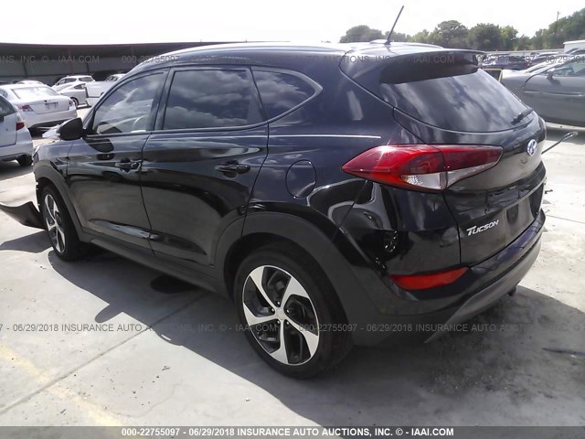 KM8J33A24GU137034 - 2016 HYUNDAI TUCSON LIMITED/SPORT AND ECO/SE BLACK photo 3