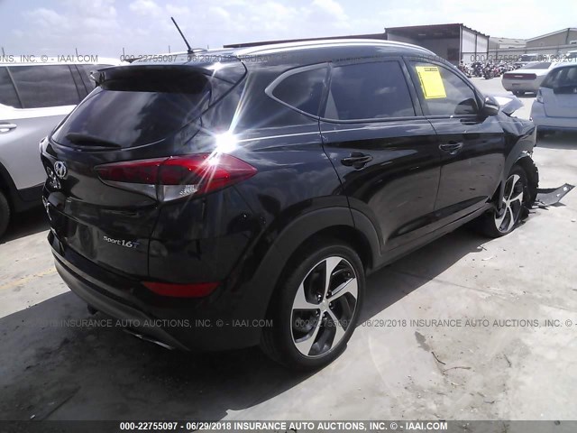 KM8J33A24GU137034 - 2016 HYUNDAI TUCSON LIMITED/SPORT AND ECO/SE BLACK photo 4
