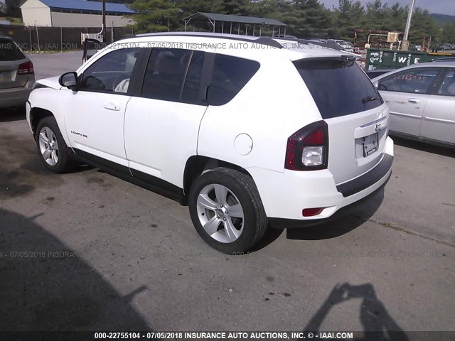 1C4NJCBA7GD675034 - 2016 JEEP COMPASS SPORT WHITE photo 3