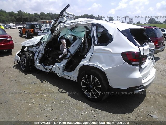 5UXKR2C53J0Z17144 - 2018 BMW X5 SDRIVE35I WHITE photo 3