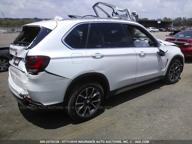 5UXKR2C53J0Z17144 - 2018 BMW X5 SDRIVE35I WHITE photo 4