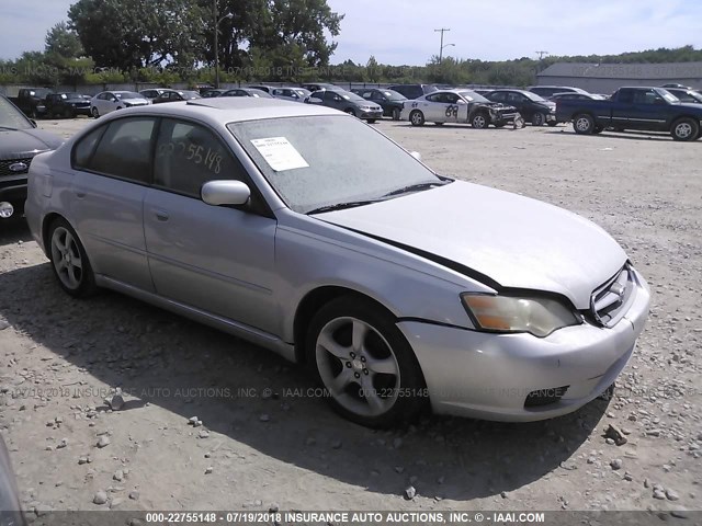 4S3BL626267203993 - 2006 SUBARU LEGACY 2.5I LIMITED SILVER photo 1