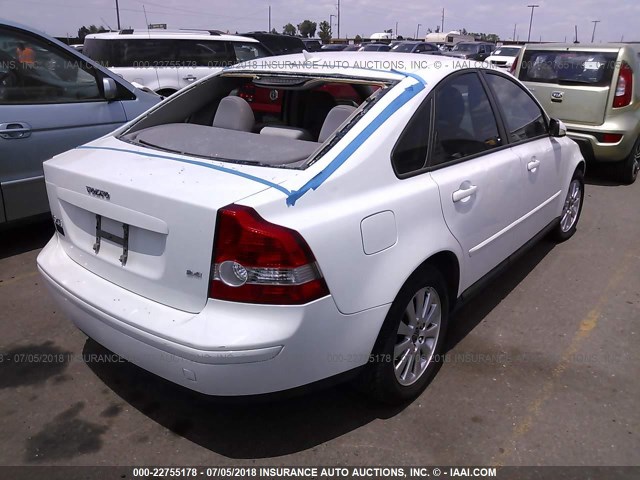 YV1MS382652073124 - 2005 VOLVO S40 2.4I WHITE photo 4