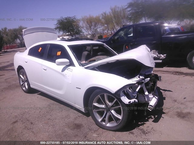 2C3CDXCT3FH841058 - 2015 DODGE CHARGER R/T WHITE photo 1
