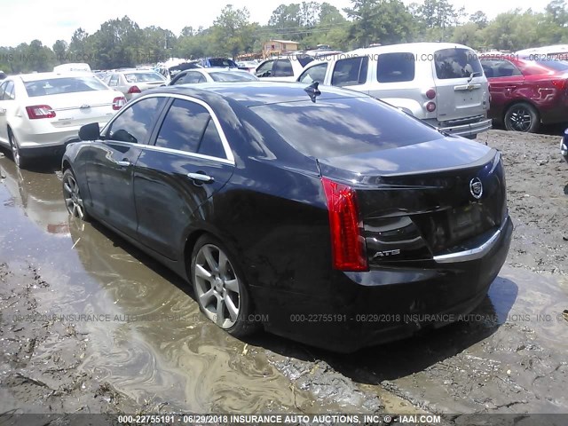 1G6AA5RA8D0122303 - 2013 CADILLAC ATS BLACK photo 3