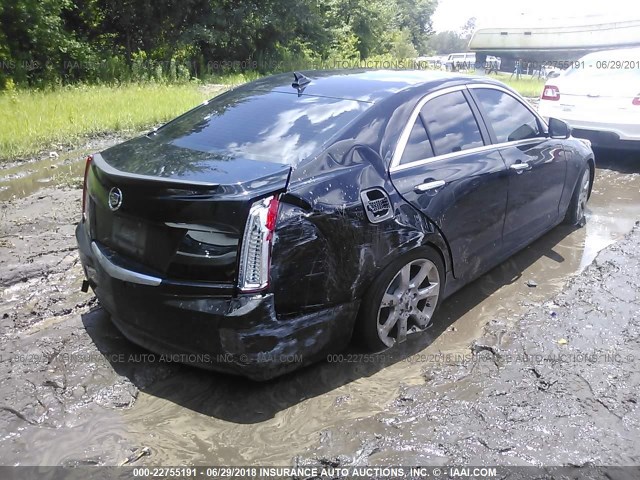 1G6AA5RA8D0122303 - 2013 CADILLAC ATS BLACK photo 4