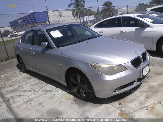 WBANF33586CS34694 - 2006 BMW 525 XI SILVER photo 1