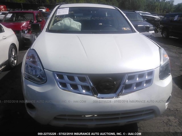 JN8AS5MV8BW315649 - 2011 NISSAN ROGUE S/SV/KROM WHITE photo 6