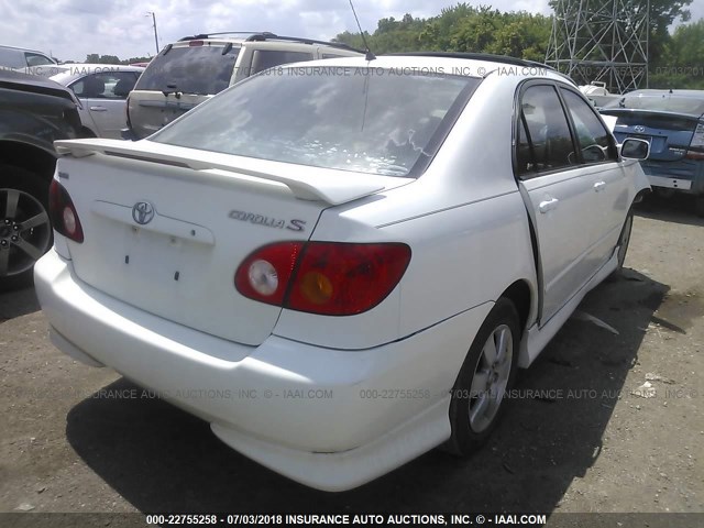 2T1BR32E53C092886 - 2003 TOYOTA COROLLA CE/LE/S WHITE photo 4