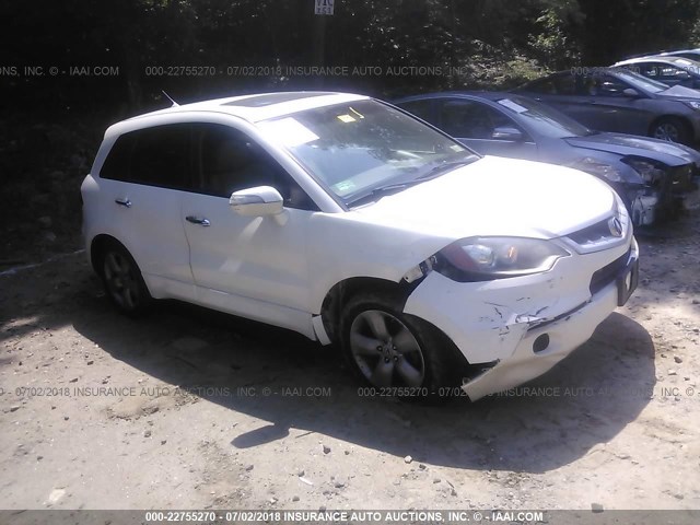 5J8TB18598A012412 - 2008 ACURA RDX TECHNOLOGY WHITE photo 1