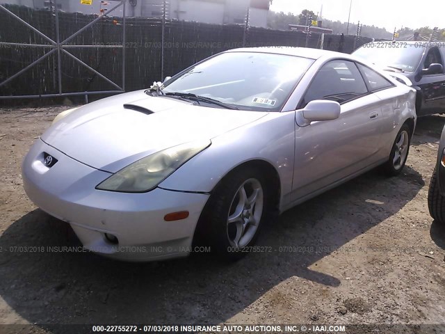 JTDDY38T310036714 - 2001 TOYOTA CELICA GT-S SILVER photo 2