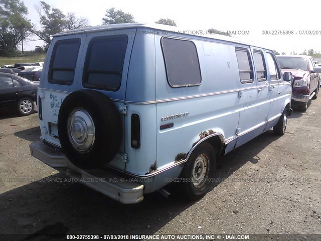 E14BHCD2412 - 1978 FORD ECONOLINE VAN  BLUE photo 4