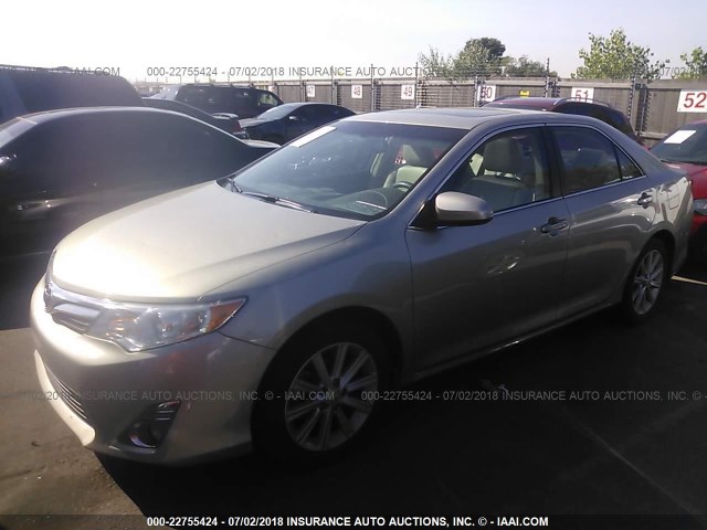 4T4BF1FK4ER343501 - 2014 TOYOTA CAMRY L/SE/LE/XLE Qızıl foto 2