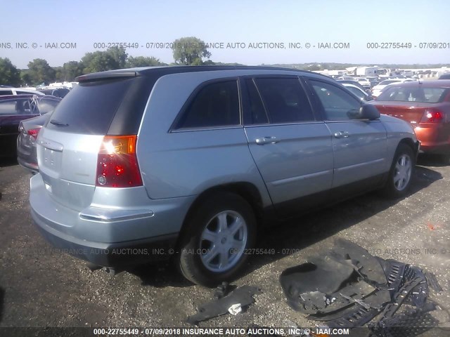 2A8GF68456R601645 - 2006 CHRYSLER PACIFICA TOURING Light Blue photo 4