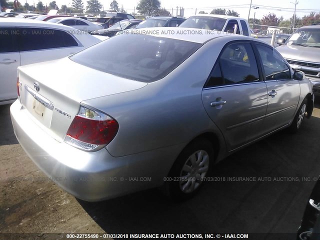 4T1BE32K06U744267 - 2006 TOYOTA CAMRY LE/XLE/SE SILVER photo 4