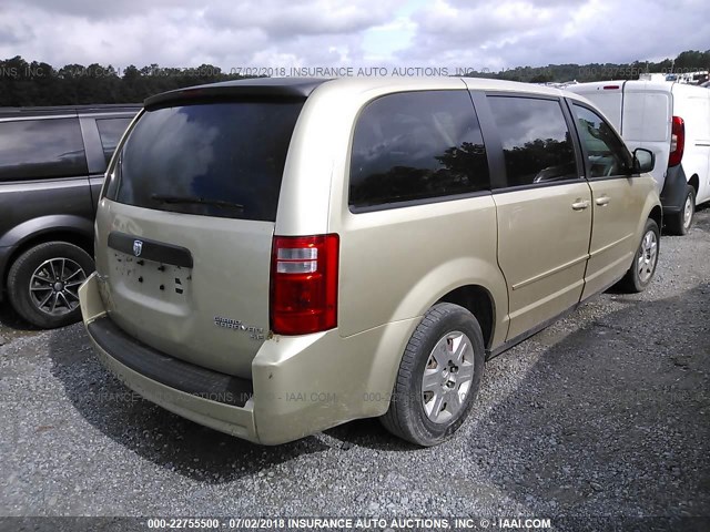 2D4RN4DE4AR316436 - 2010 DODGE GRAND CARAVAN SE GOLD photo 4