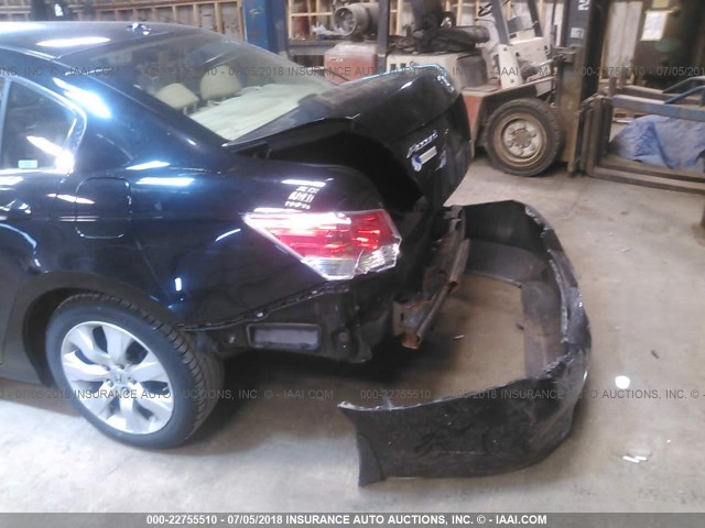 1HGCP2F83AA032682 - 2010 HONDA ACCORD EXL BLACK photo 6